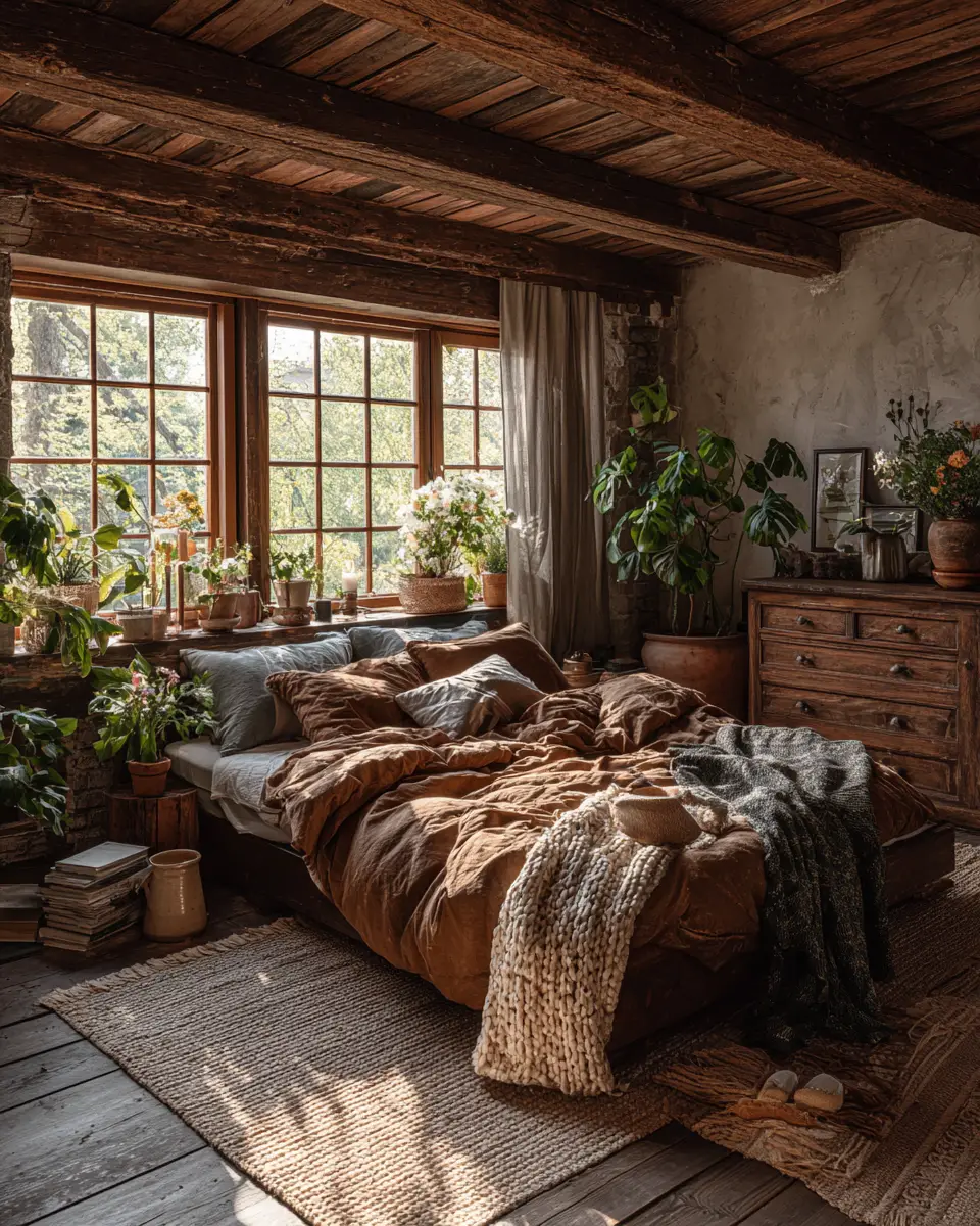 Warm Rustic Bedroom Decor Ideas