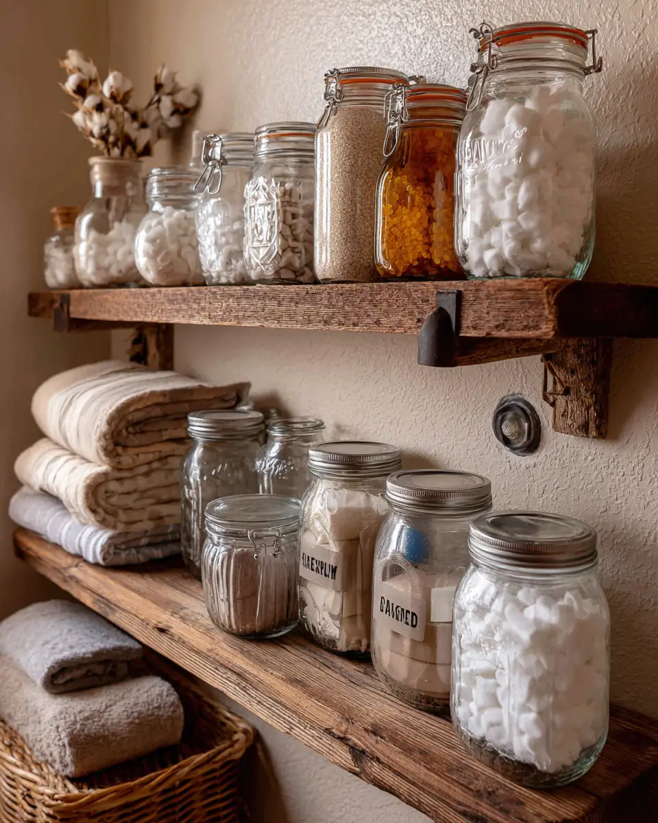 Warm Shabby Chic Laundry Room Decor Ideas