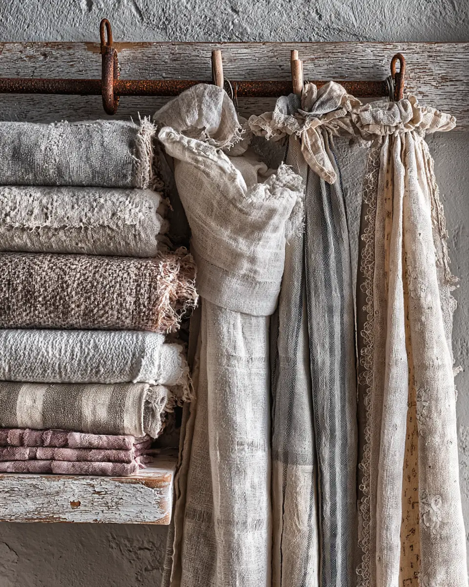 Warm Shabby Chic Laundry Room Decor Ideas