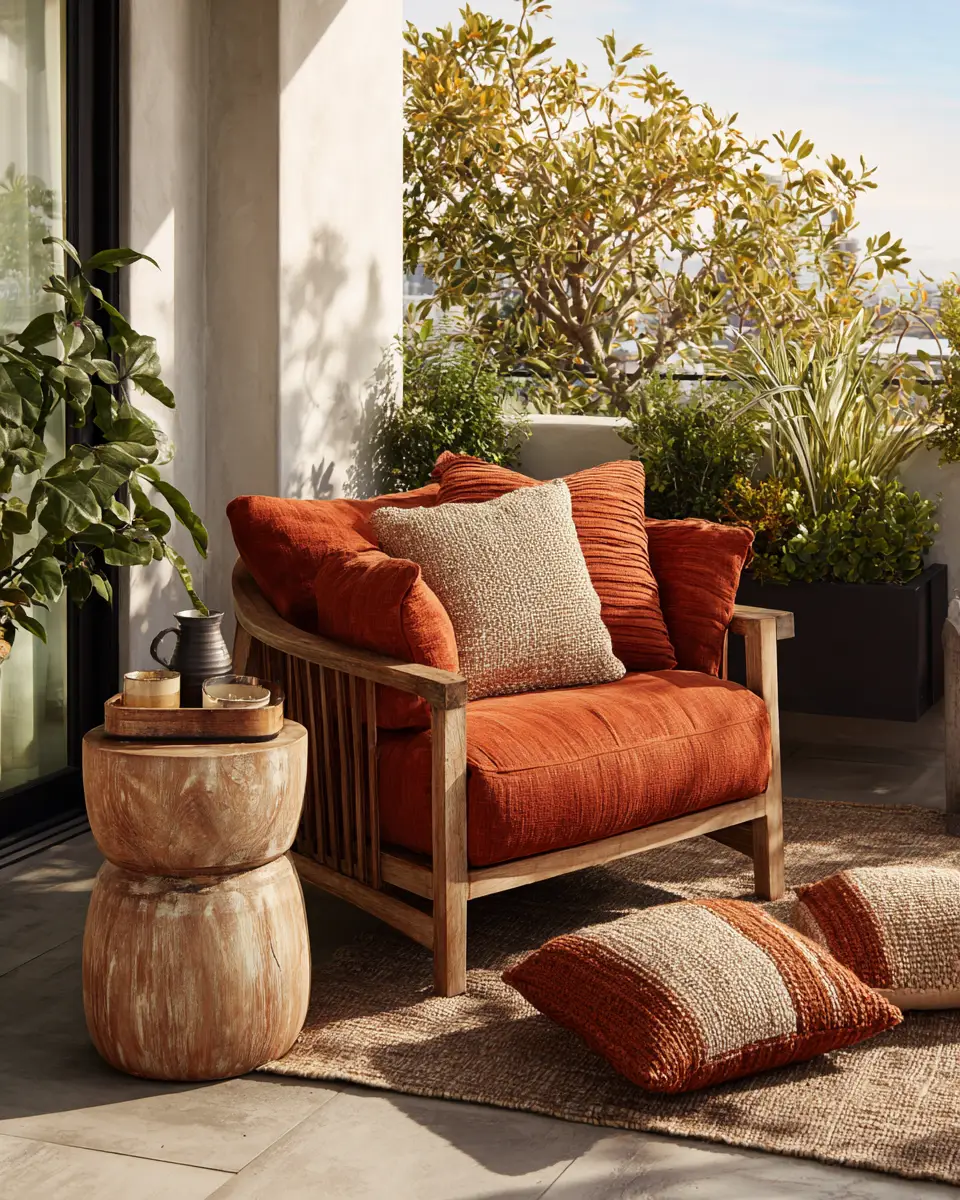 Warm Tone Patio Decor Ideas