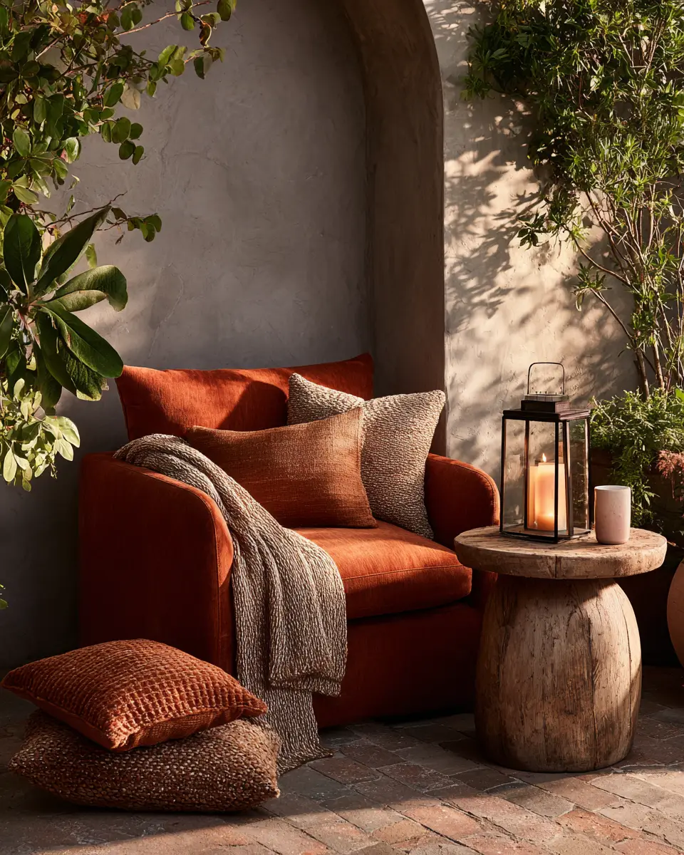 Warm Tone Patio Decor Ideas