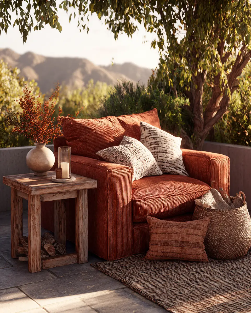 Warm Tone Patio Decor Ideas