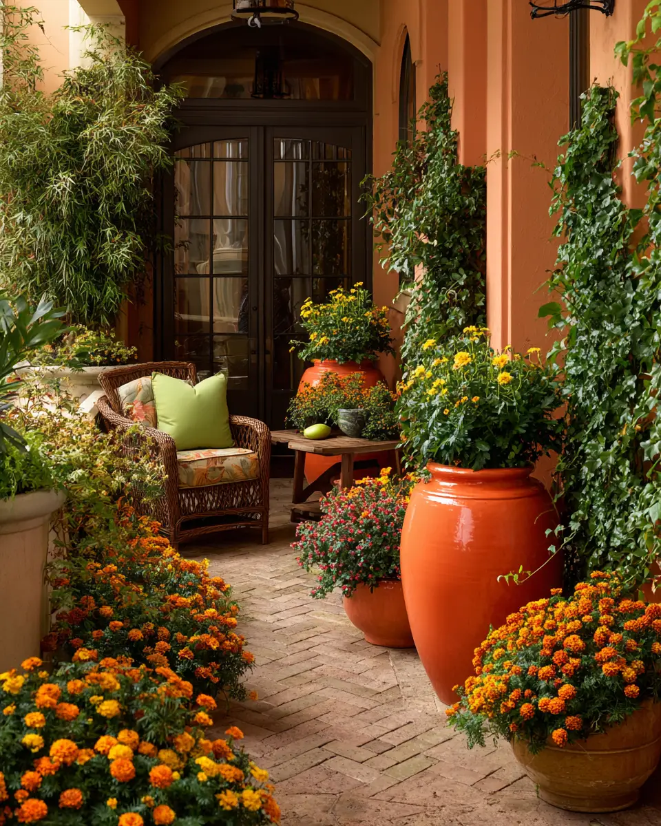 Warm Tone Patio Decor Ideas