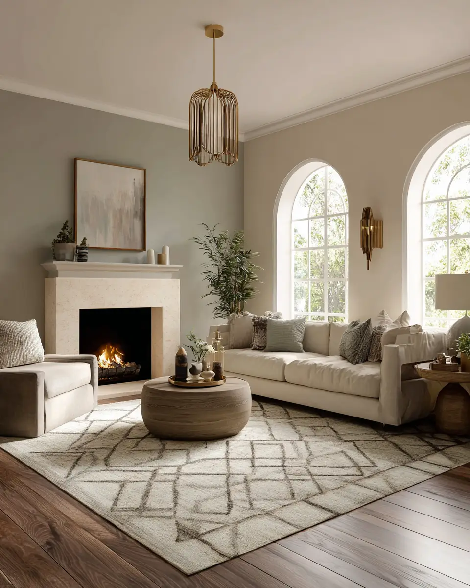 Warm Transitional Living Room Decor Ideas