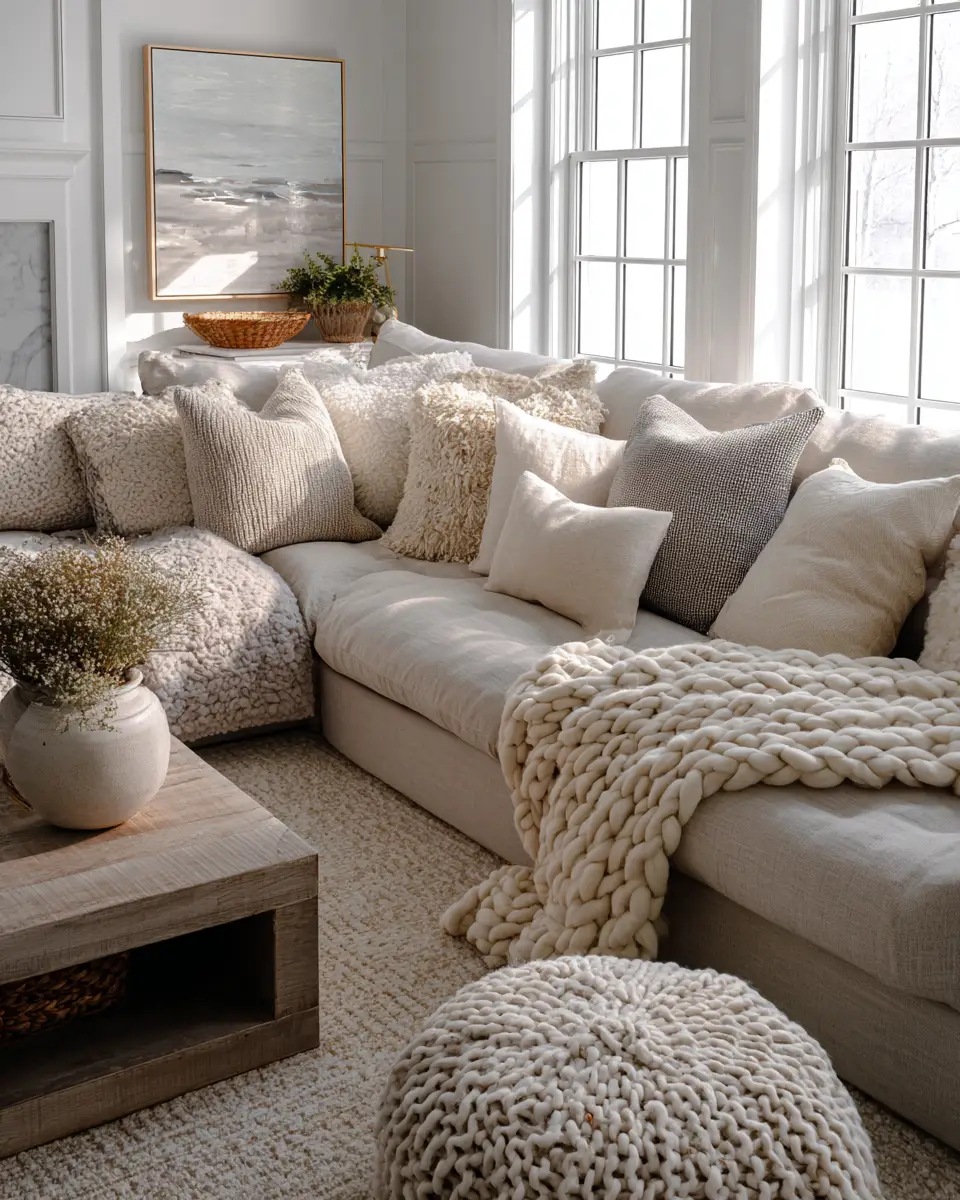 Warm Transitional Living Room Decor Ideas