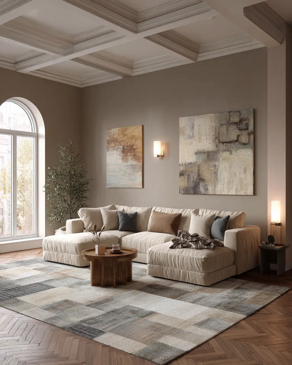 Warm Transitional Living Room Decor Ideas