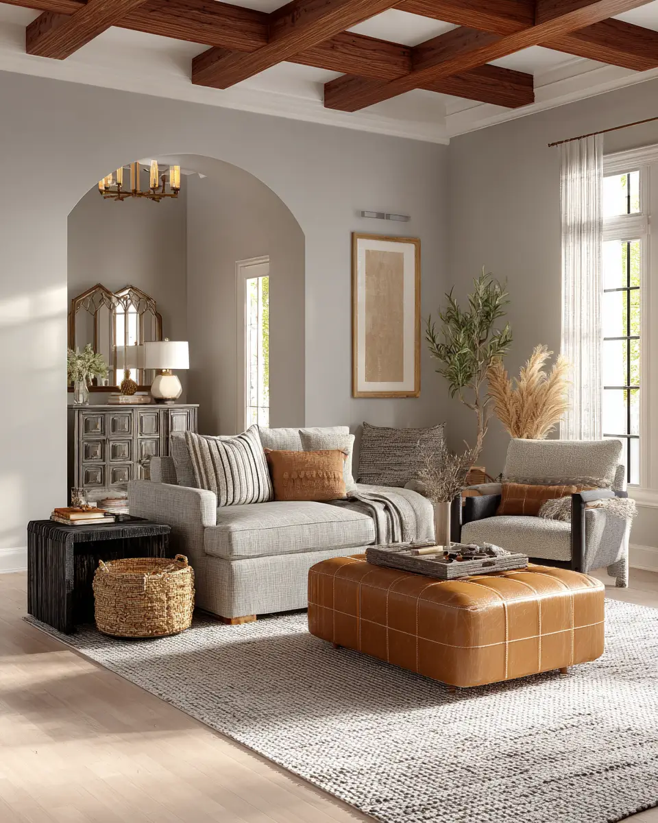 Warm Transitional Living Room Decor Ideas
