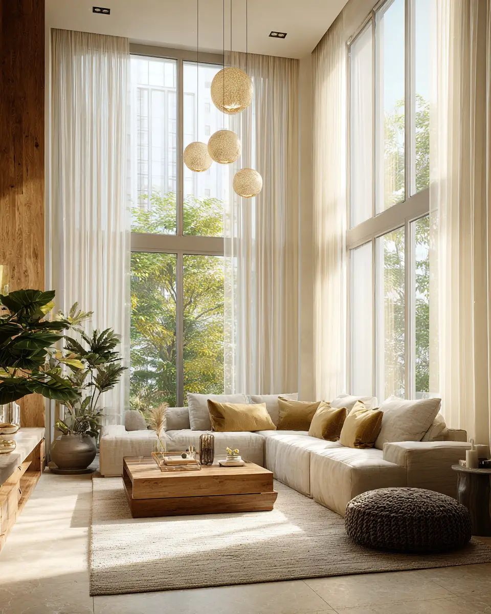 Warm Transitional Living Room Decor Ideas