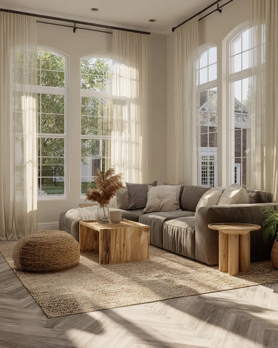 Warm Transitional Living Room Decor Ideas