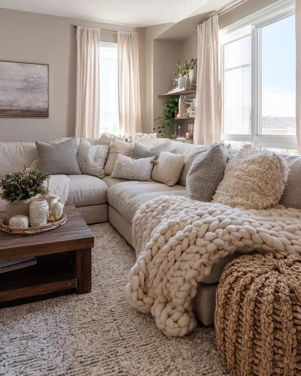 Warm Transitional Living Room Decor Ideas