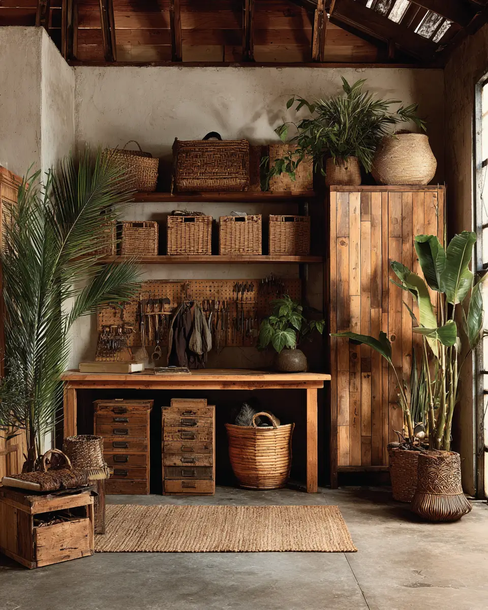 Warm Tropical Garage Decor Ideas