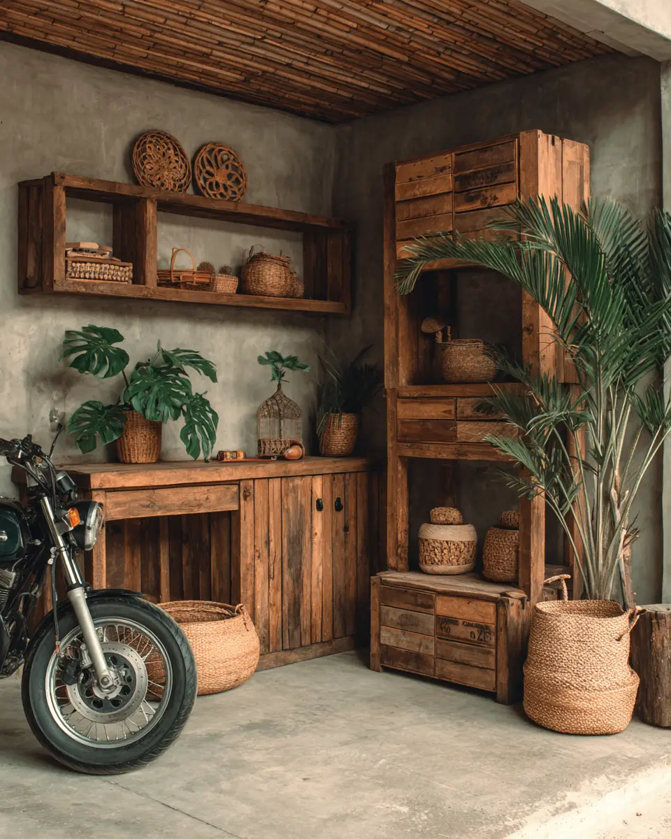Warm Tropical Garage Decor Ideas