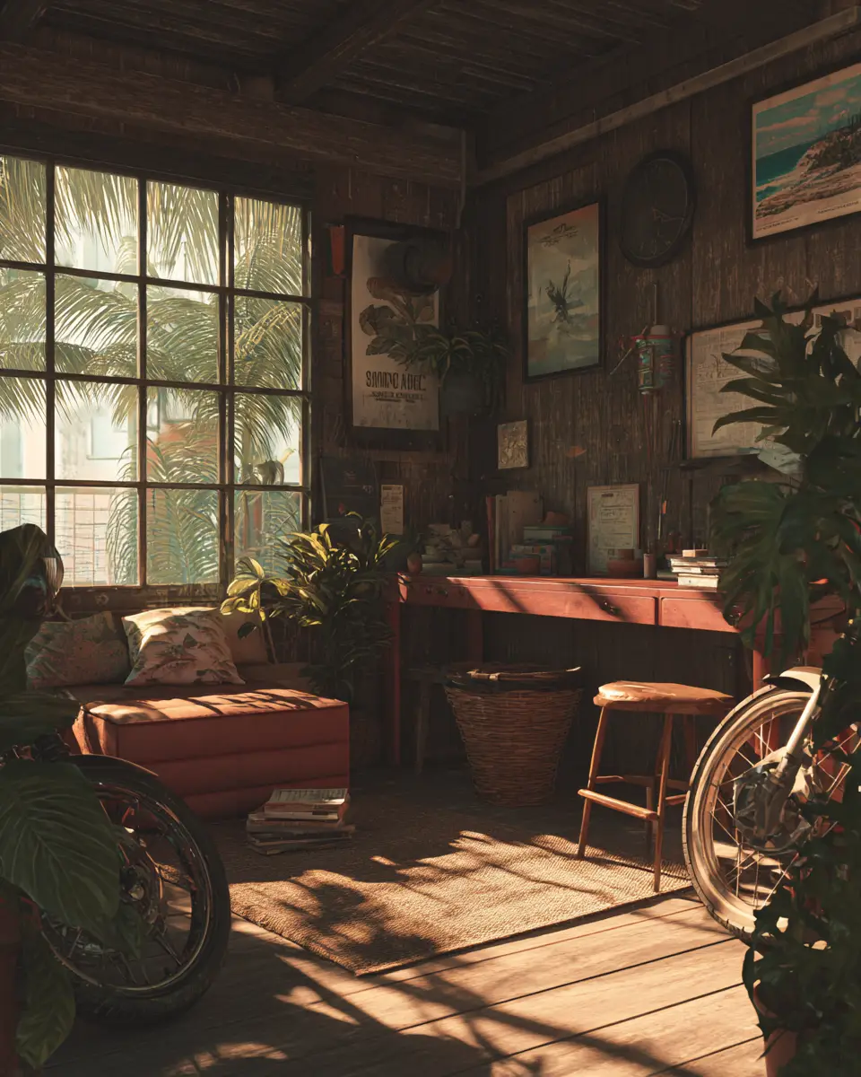 Warm Tropical Garage Decor Ideas