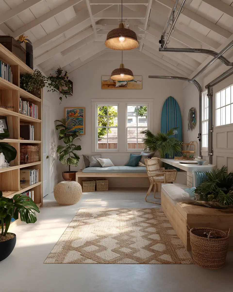 Warm Tropical Garage Decor Ideas
