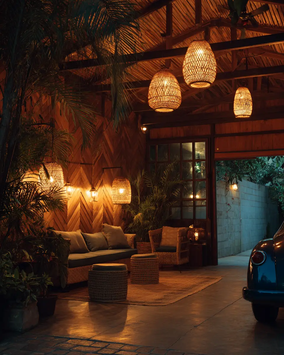 Warm Tropical Garage Decor Ideas