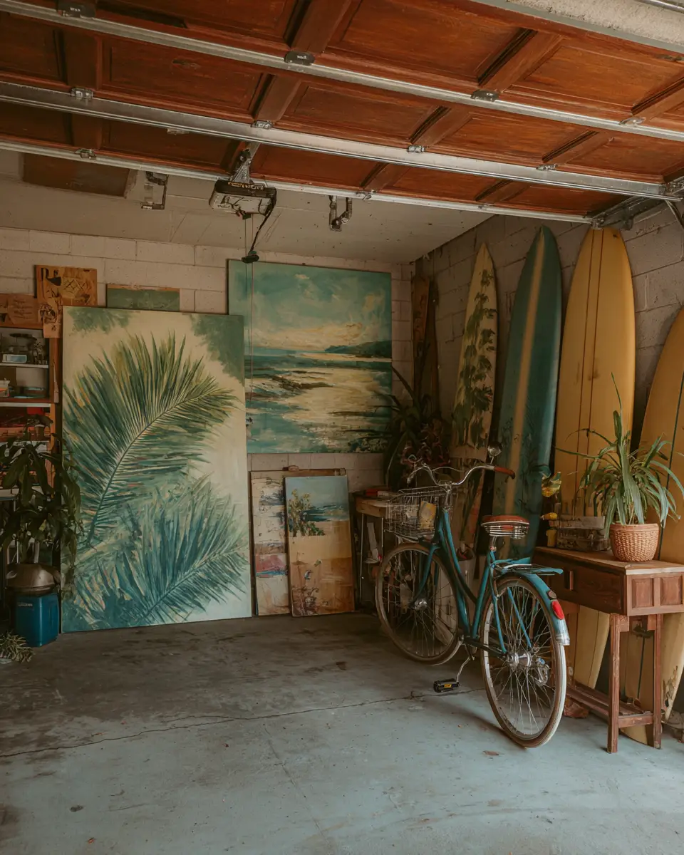 Warm Tropical Garage Decor Ideas
