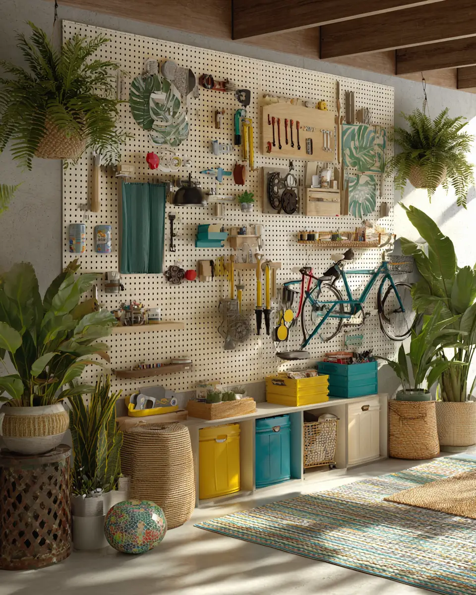 Warm Tropical Garage Decor Ideas