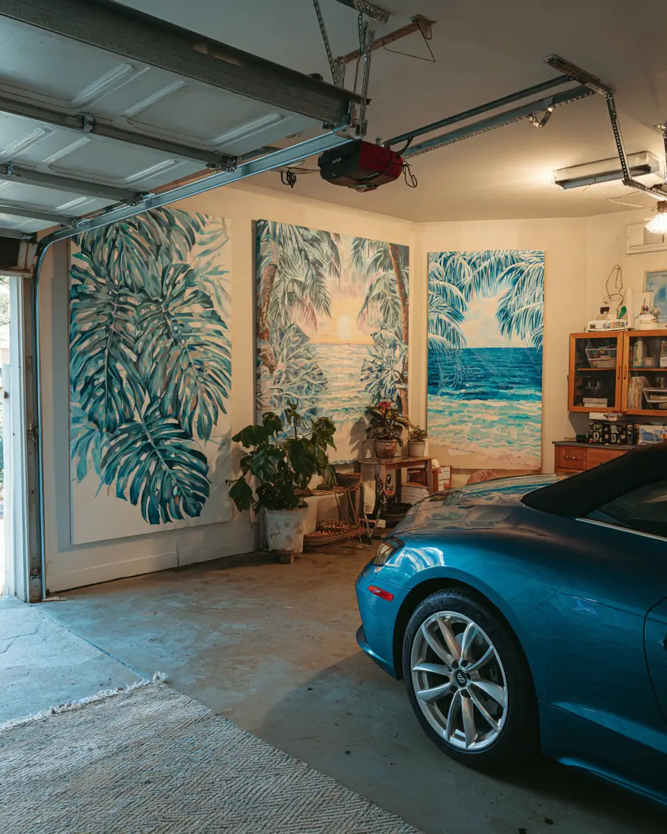 Warm Tropical Garage Decor Ideas