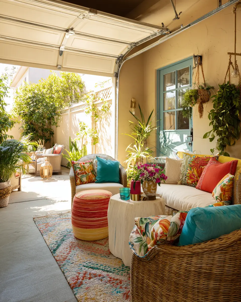 Warm Tropical Garage Decor Ideas