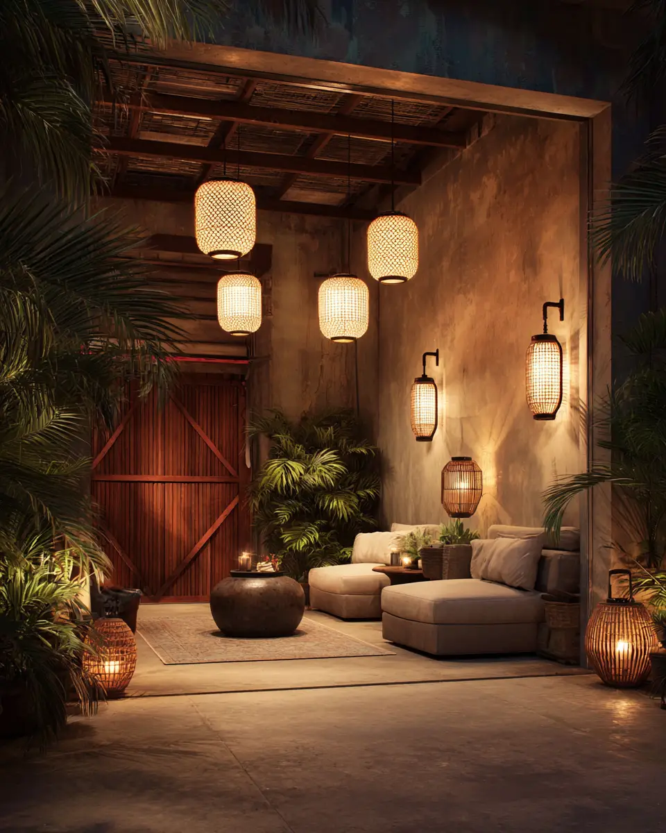 Warm Tropical Garage Decor Ideas