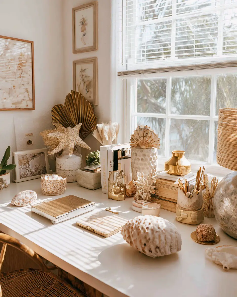 Warm Tropical Home Office Decor Ideas