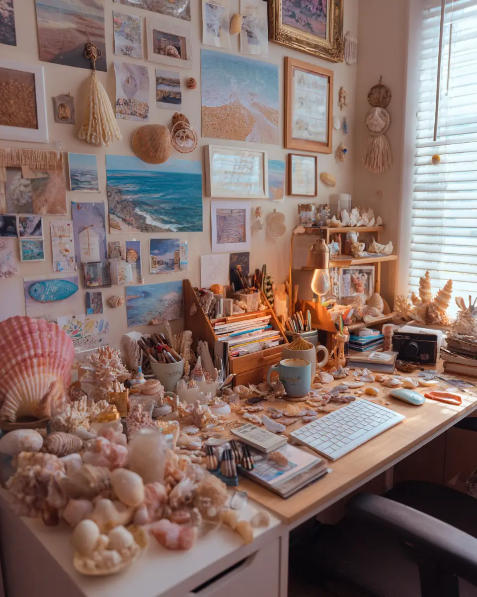 Warm Tropical Home Office Decor Ideas