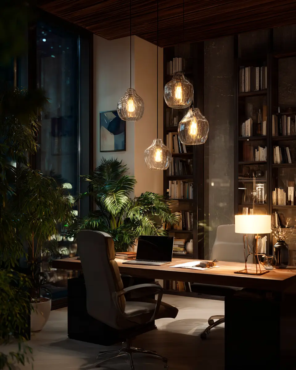 Warm Tropical Home Office Decor Ideas