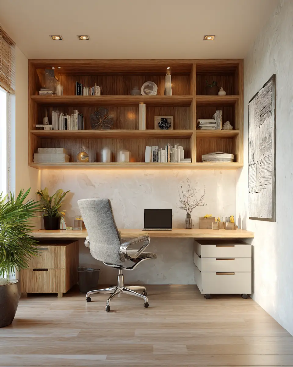 Warm Tropical Home Office Decor Ideas