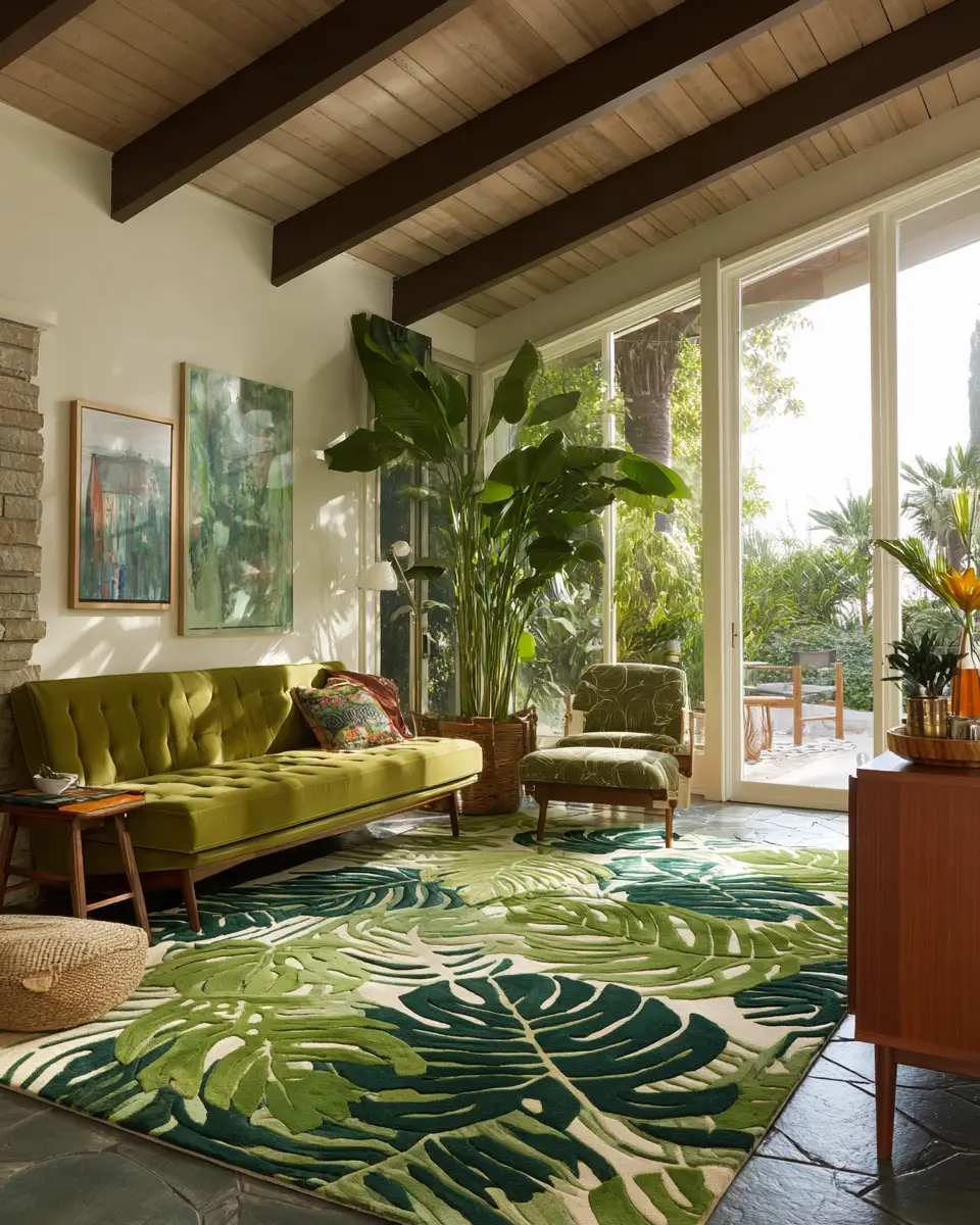 Warm Tropical Living Room Decor Ideas