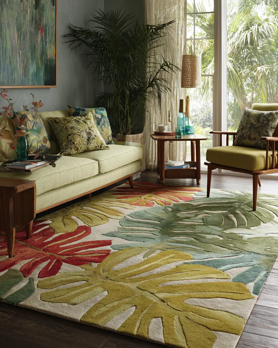 Warm Tropical Living Room Decor Ideas