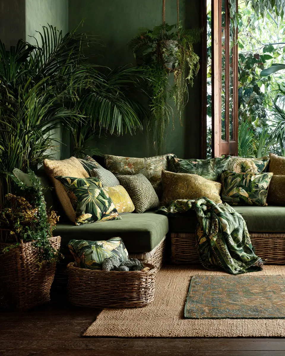 Warm Tropical Living Room Decor Ideas