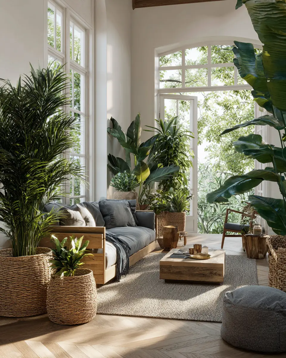 Warm Tropical Living Room Decor Ideas