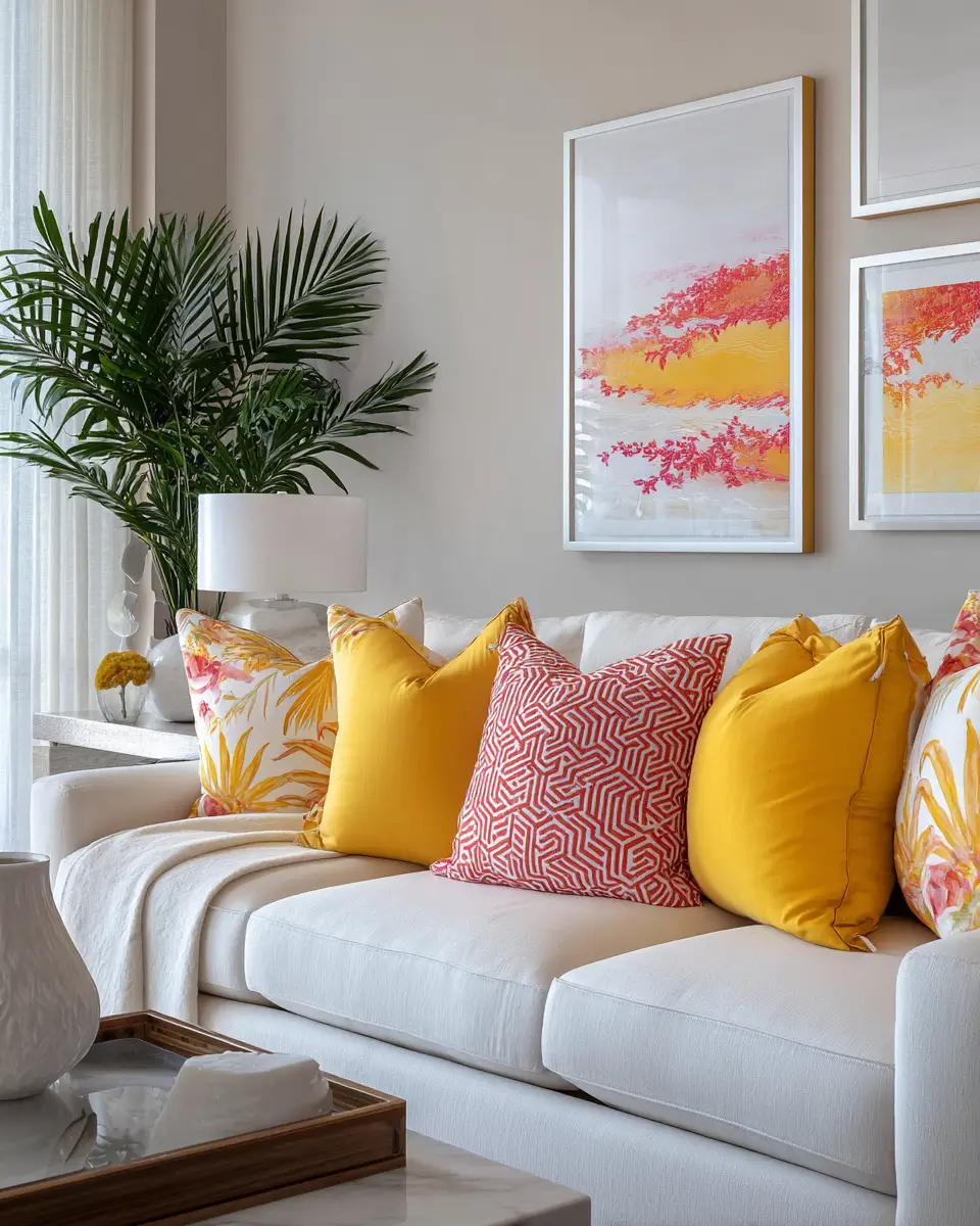 Warm Tropical Living Room Decor Ideas