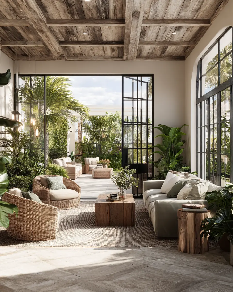 Warm Tropical Living Room Decor Ideas