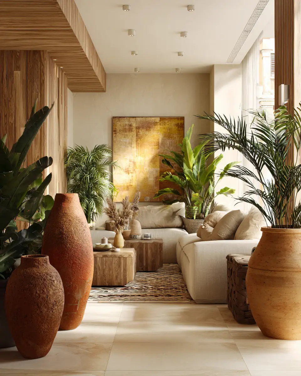 Warm Tropical Living Room Decor Ideas