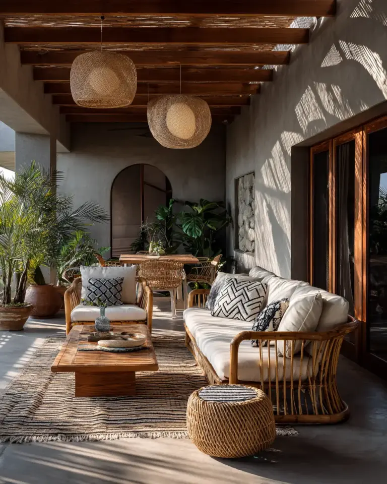 Warm Tropical Patio Decor Ideas - Featured