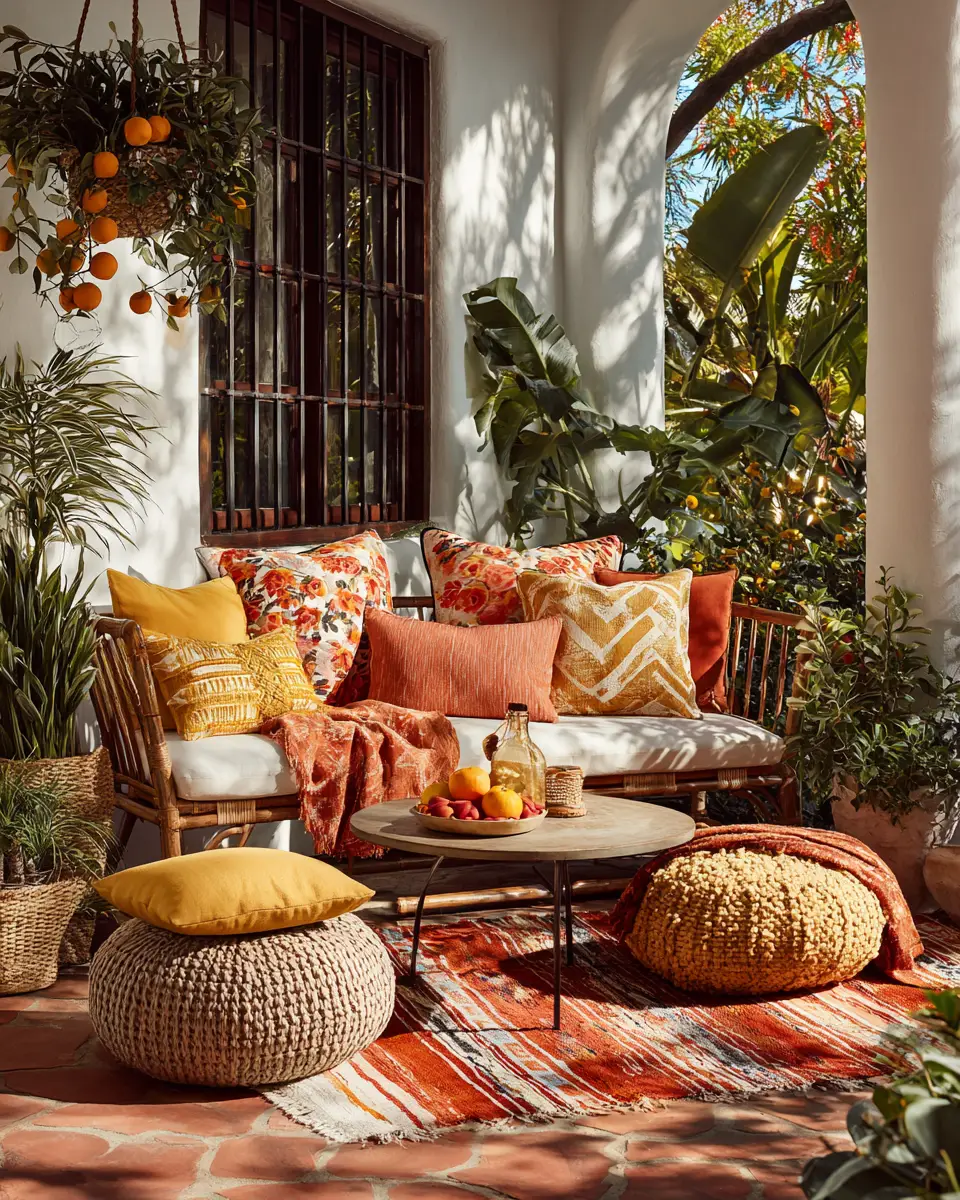 Warm Tropical Patio Decor Ideas