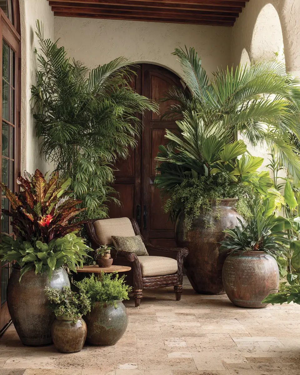 Warm Tropical Patio Decor Ideas