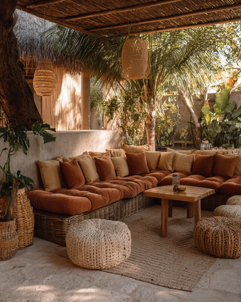 Warm Tropical Patio Decor Ideas
