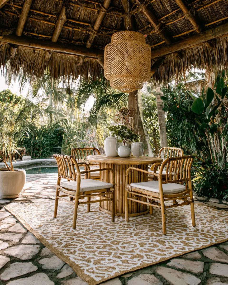 Warm Tropical Patio Decor Ideas