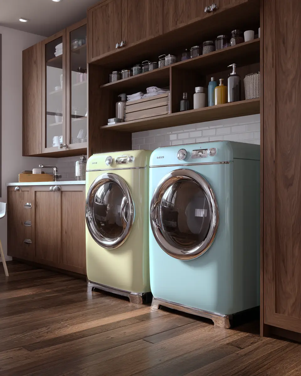 Warm Urban Laundry Room Decor Ideas
