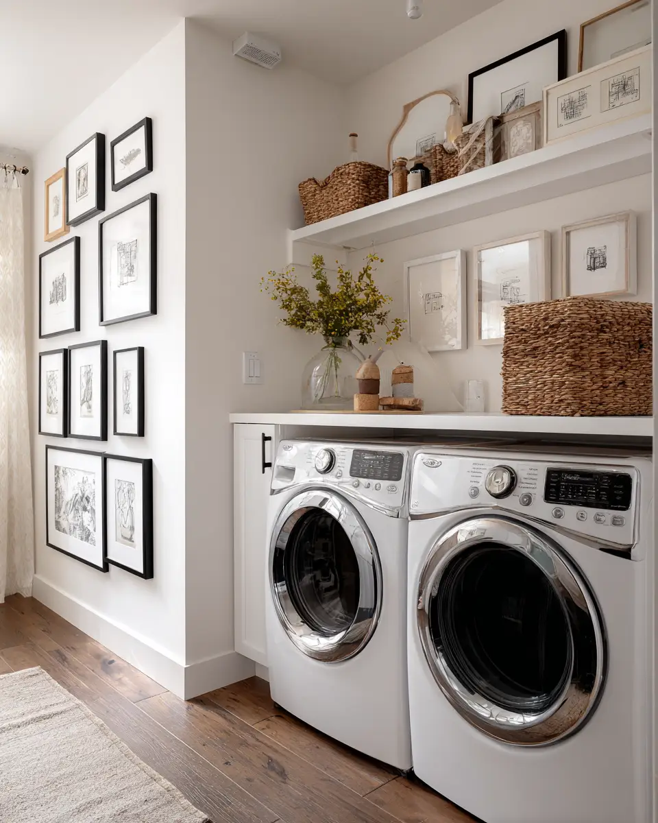 Warm Urban Laundry Room Decor Ideas