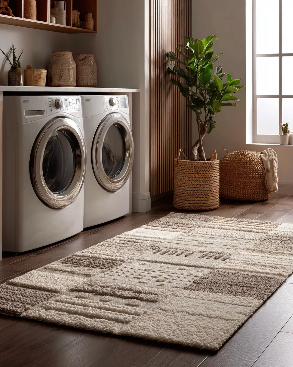 Warm Urban Laundry Room Decor Ideas