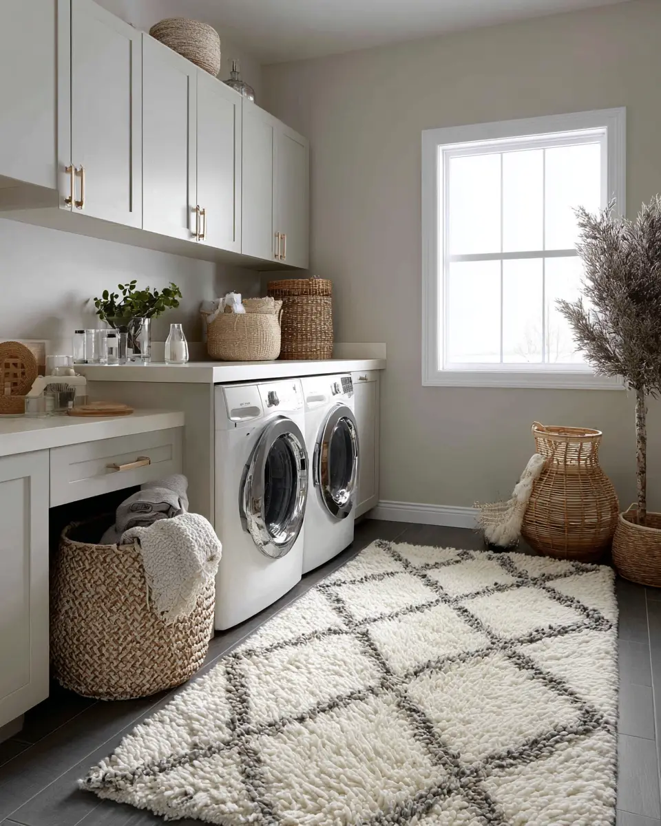 Warm Urban Laundry Room Decor Ideas