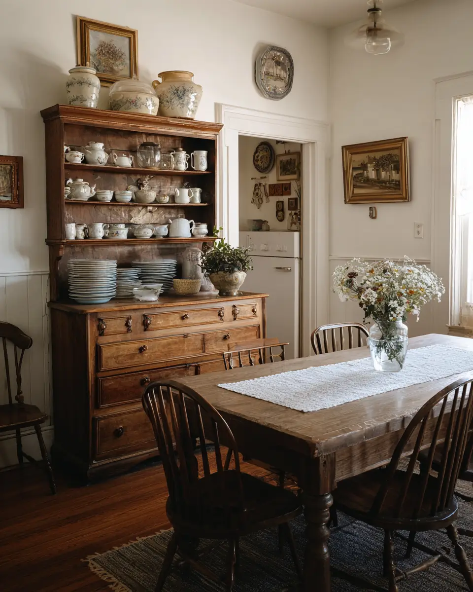 Warm Vintage Dining Room Decor Ideas