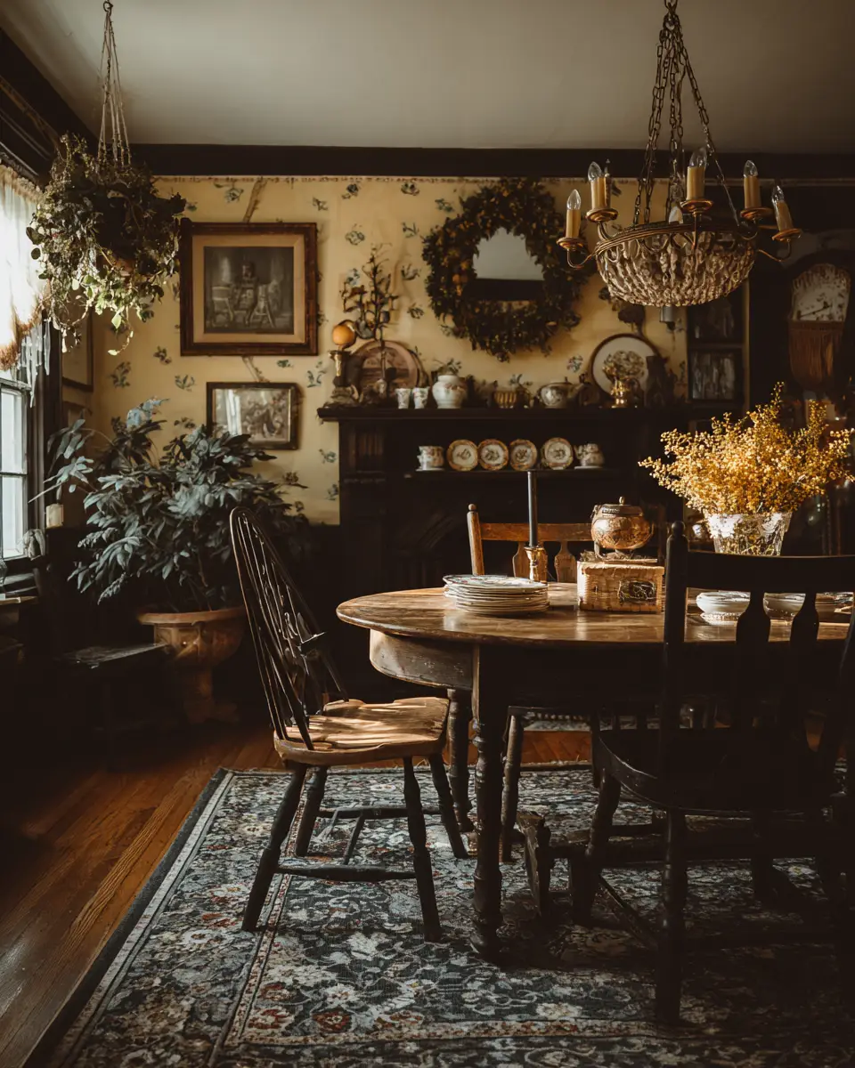 Warm Vintage Dining Room Decor Ideas