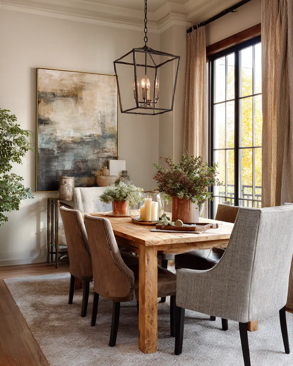 Warm Vintage Dining Room Decor Ideas