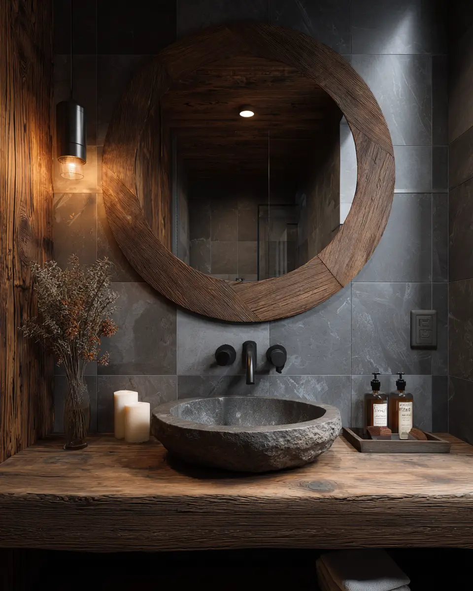 Warm Wood Bathroom Decor Ideas