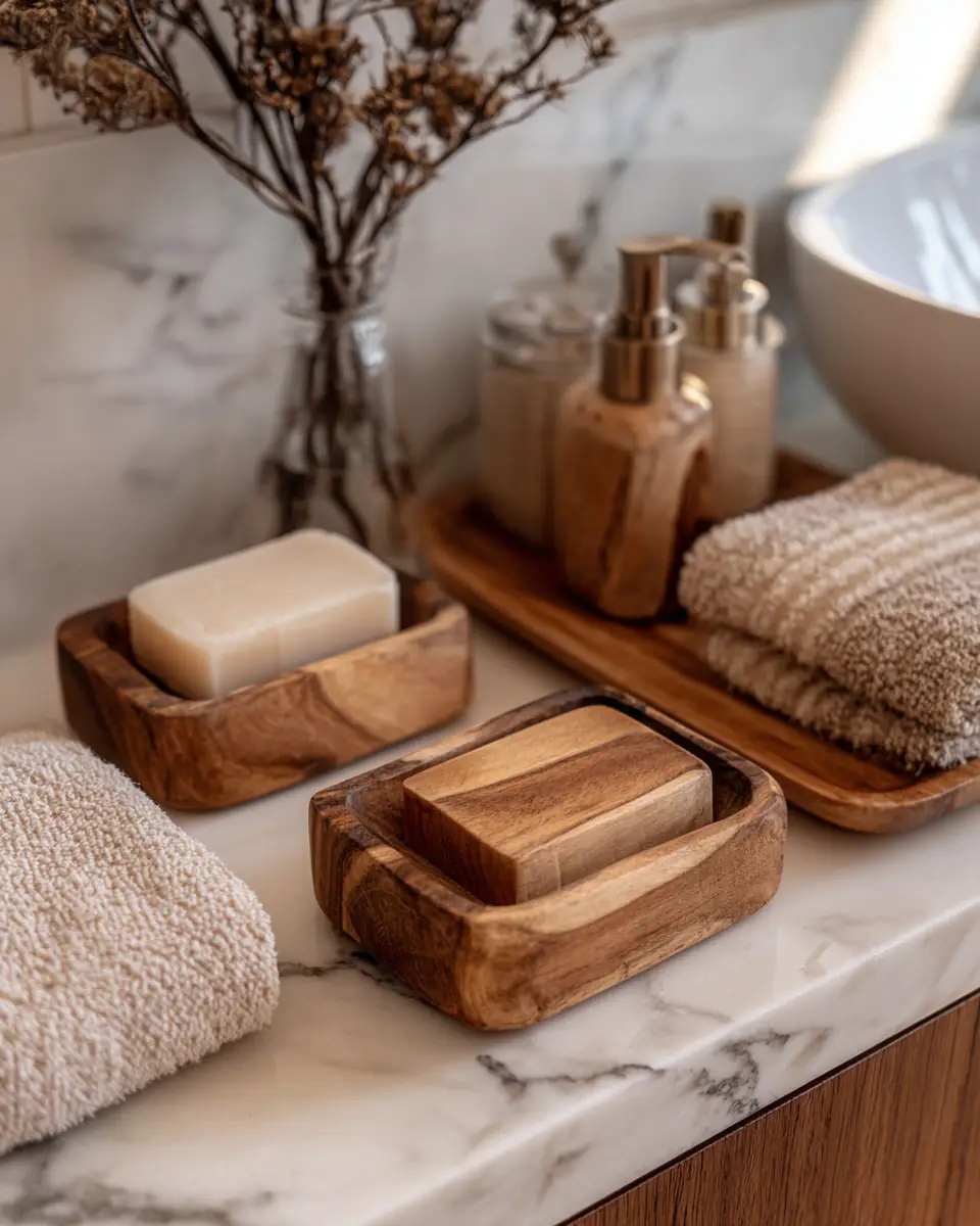 Warm Wood Bathroom Decor Ideas