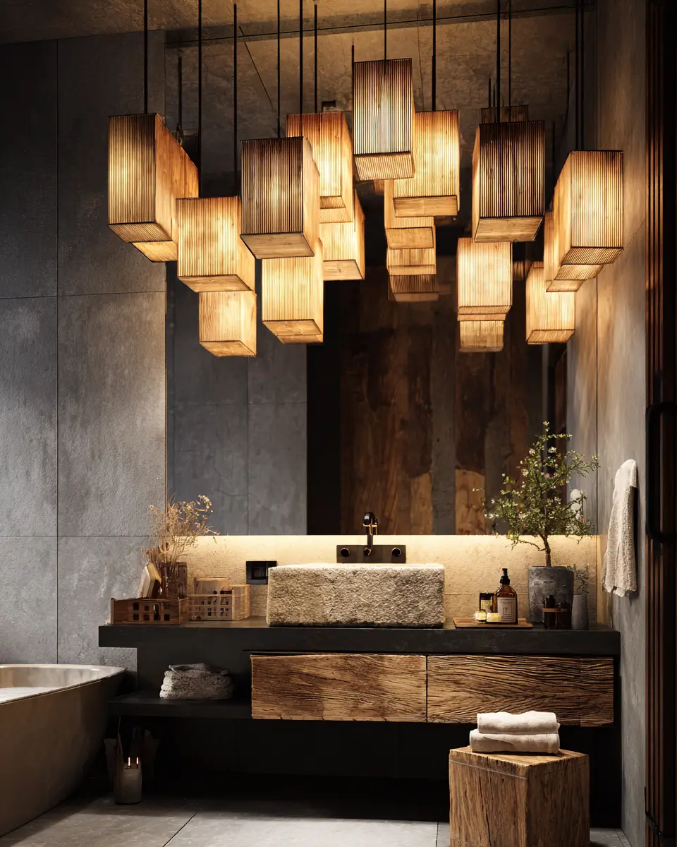 Warm Wood Bathroom Decor Ideas